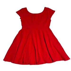Forever 21  Sweetheart red skater/twirl dress Medium